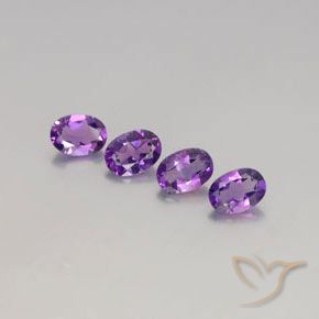 Gemme di Ametista Vivido Rosa Viola naturale da 2.82 ct, Ovale, VVS-VS