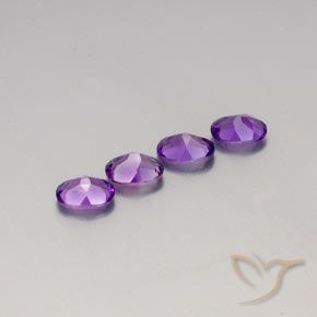 Gemme di Ametista Vivido Rosa Viola naturale da 2.82 ct, Ovale, VVS-VS