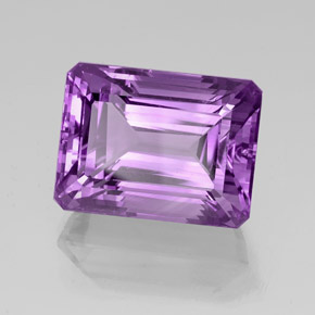 Ametista Viola naturale da 39.88 ct, Taglio smeraldo, VVS