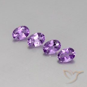 Gemme di Ametista Viola rosa medio naturale da 2.70 ct, Ovale, VS