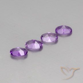 Gemme di Ametista Viola rosa medio naturale da 2.70 ct, Ovale, VS