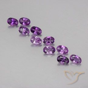 4.05ctw Naturale violaceo Ametista, Ovale, VVS-VS