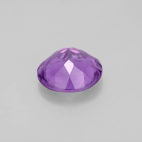 Ametista Viola naturale da 2.91 ct, Taglio rotondo, VVS-VS