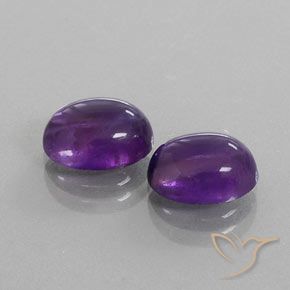 Gemme di Ametista Viola rossastro naturale da 5.47 ct, Ovale, Trasparente