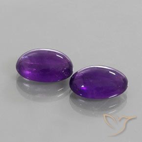 Gemme di Ametista Viola scuro naturale da 12.26 ct, Ovale, Trasparente