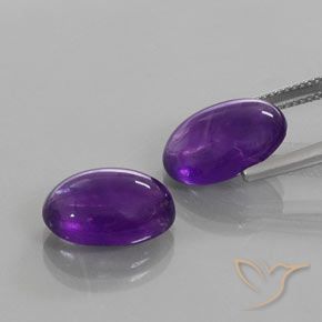 Gemme di Ametista Viola scuro naturale da 12.26 ct, Ovale, Trasparente