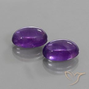 Gemme di Ametista Viola scuro naturale da 13.57 ct, Ovale, Trasparente