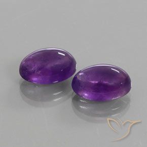 Gemme di Ametista Viola Intenso naturale da 13.44 ct, Ovale, Trasparente
