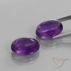Gemme di Ametista Viola Intenso naturale da 13.44 ct, Ovale, Trasparente