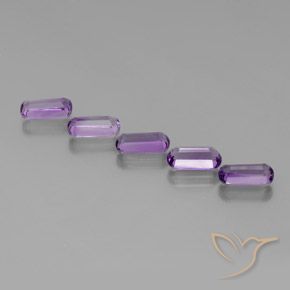 Gemme di Ametista violaceo naturale da 4.90 ct, Taglio a fantasia, VS