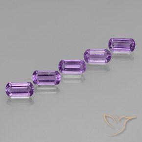 Gemme di Ametista Violetto rosato naturale da 5.30 ct, Taglio a fantasia, VS