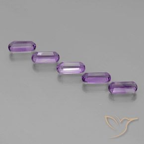 Gemme di Ametista Viola violaceo intenso naturale da 5.05 ct, Taglio a fantasia, VS