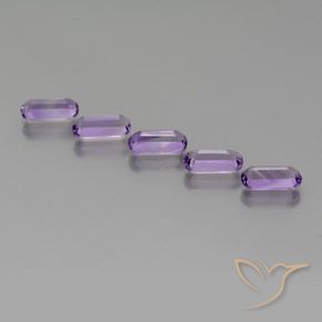 Gemme di Ametista violaceo naturale da 4.83 ct, Taglio a fantasia, VS