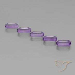 Gemme di Ametista Viola violaceo intenso naturale da 4.97 ct, Taglio a fantasia, VS