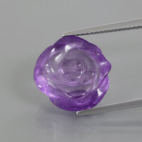 Ametista Viola naturale da 9.22 ct, Trasparente, Trasparente/Traslucido