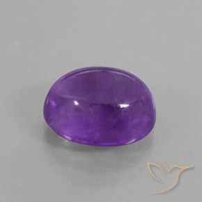 Ametista Viola medio-scuro naturale da 3.92 ct, Ovale, Trasparente/Traslucido