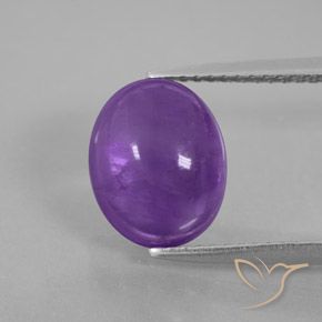 Ametista Viola medio-scuro naturale da 3.62 ct, Ovale, Trasparente/Traslucido