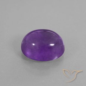 Ametista Viola medio-scuro naturale da 3.62 ct, Ovale, Trasparente/Traslucido