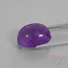 Ametista Viola medio-scuro naturale da 3.62 ct, Ovale, Trasparente/Traslucido