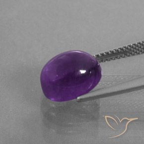 Ametista Viola Intenso naturale da 4.10 ct, Ovale, Trasparente/Traslucido