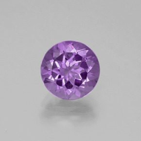 Ametista Viola naturale da 2.22 ct, Taglio rotondo, VVS-VS