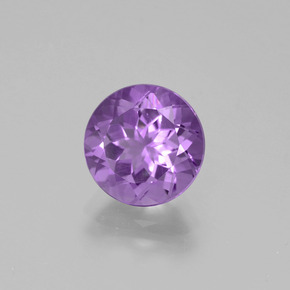 Ametista Viola naturale da 2.22 ct, Taglio rotondo, VVS-VS
