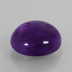 Ametista Viola naturale da 26.75 ct, Taglio rotondo, Trasparente