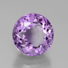 Ametista viola naturale da 7,87 ct, taglio rotondo, VVS-VS