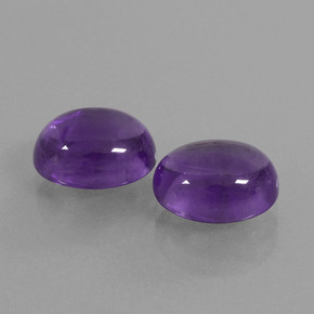 Gemme di Ametista Viola medio-chiaro naturale da 5.94 ct, Taglio ovale, Trasparente