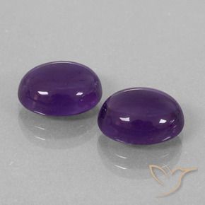 Gemme di Ametista Viola medio-chiaro naturale da 7.80 ct, Ovale, Trasparente
