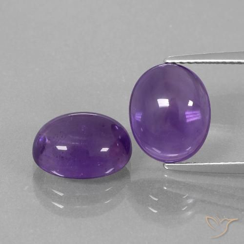 7.80ctw Naturale Viola medio Ametista, Ovale, Trasparente