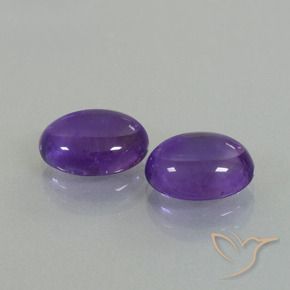 Gemme di Ametista Viola medio naturale da 6.45 ct, Ovale, Trasparente