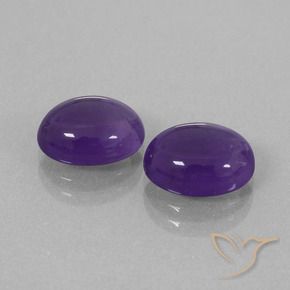 Gemme di Ametista Viola medio naturale da 5.40 ct, Ovale, Trasparente
