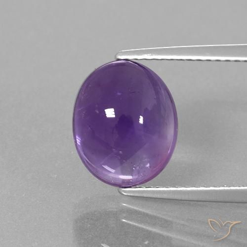 4.47ct Naturale Viola medio-chiaro Ametista, Ovale, Trasparente