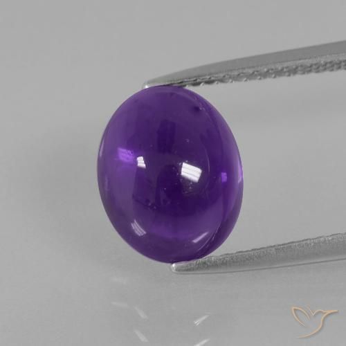 3.62ct Naturale Viola medio Ametista, Ovale, Trasparente
