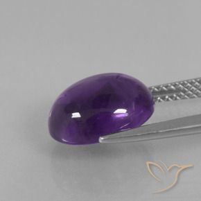 Ametista Viola medio naturale da 3.81 ct, Ovale, Trasparente