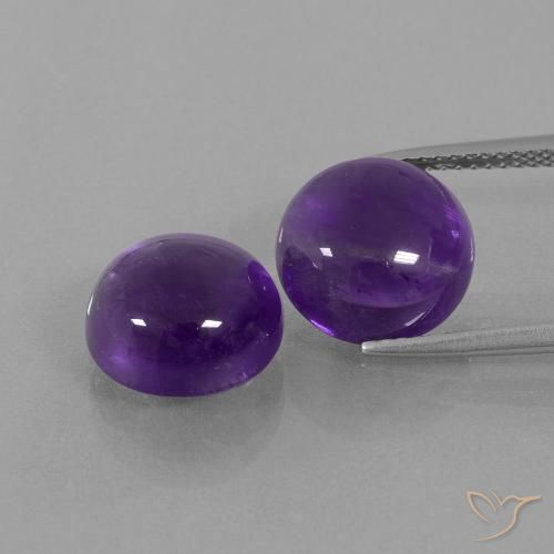 11.04ctw Naturale Viola medio Ametista, Rotondo, Trasparente