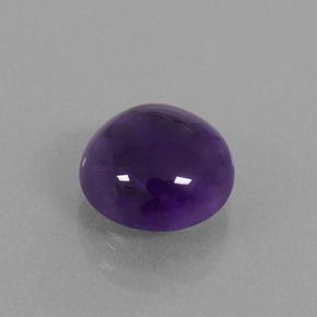 Ametista viola naturale da 4,96 ct, taglio rotondo, trasparente