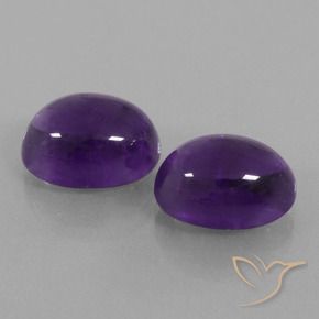 Gemme di Ametista Viola medio-chiaro naturale da 15.79 ct, Ovale, Trasparente