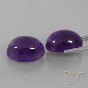 Gemme di Ametista Viola medio-chiaro naturale da 15.79 ct, Ovale, Trasparente