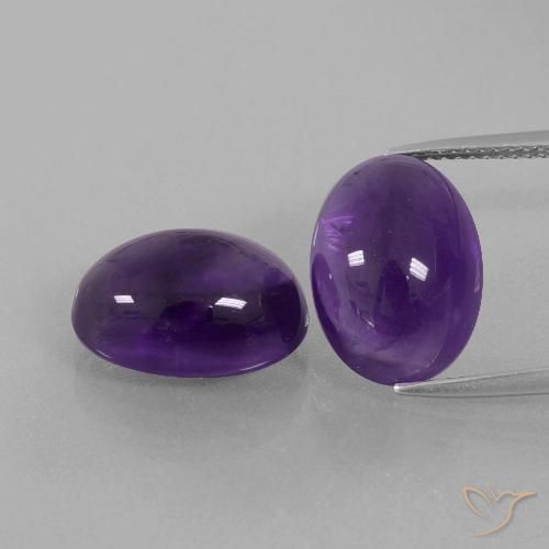 13.46ctw Naturale Viola medio-chiaro Ametista, Ovale, Trasparente