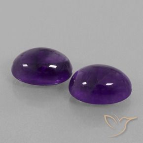 Gemme di Ametista Viola medio-chiaro naturale da 13.46 ct, Ovale, Trasparente