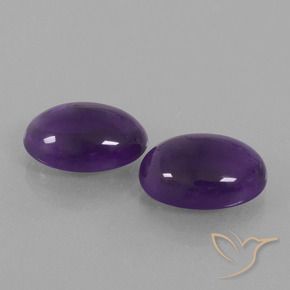 Gemme di Ametista Viola medio naturale da 10.88 ct, Ovale, Trasparente