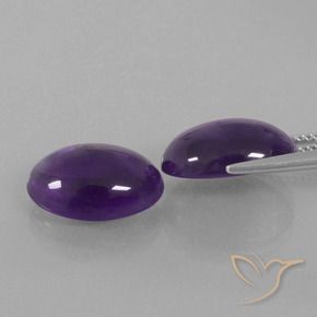 Gemme di Ametista Viola medio naturale da 10.88 ct, Ovale, Trasparente
