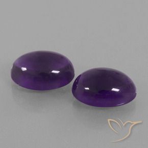 Gemme di Ametista Viola medio-chiaro naturale da 13.08 ct, Ovale, Trasparente
