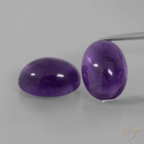 13.17ctw Naturale Viola medio-chiaro Ametista, Ovale, Trasparente