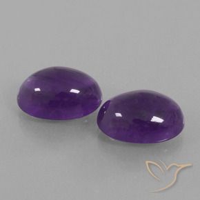 Gemme di Ametista Viola medio-chiaro naturale da 13.17 ct, Ovale, Trasparente