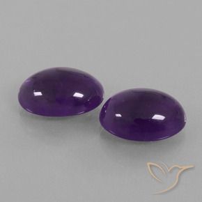 Gemme di Ametista Viola medio-chiaro naturale da 11.60 ct, Ovale, Trasparente