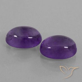 Gemme di Ametista Viola medio naturale da 13.80 ct, Ovale, Trasparente