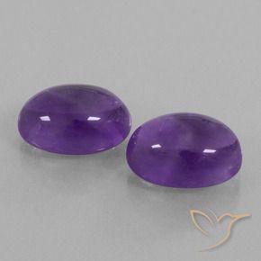 Gemme di Ametista Viola medio-chiaro naturale da 13.75 ct, Ovale, Trasparente